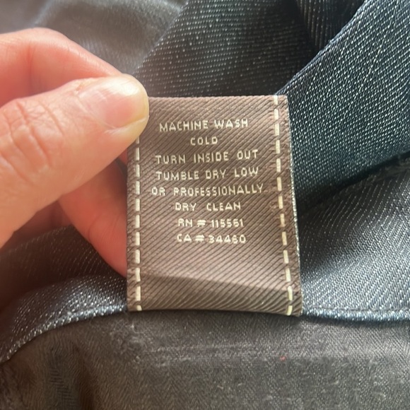 7 For All Mankind A Pocket Dark Wash Classic Jeans Size 25 - Picture 12 of 12